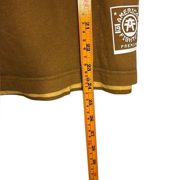 NWT American Fighter Dailey Short Sleeve Mocktwist Tee in Amber Ombré Size XS - Picture 9 of 10
